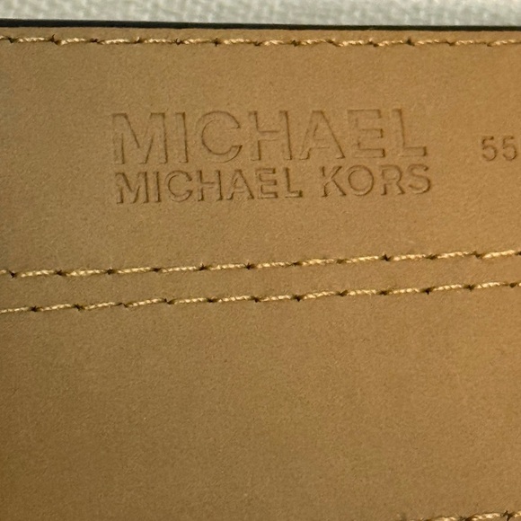 Michael Michael Kors Women’s Brown and Cream Designer Belt Size S - Picture 3 of 5